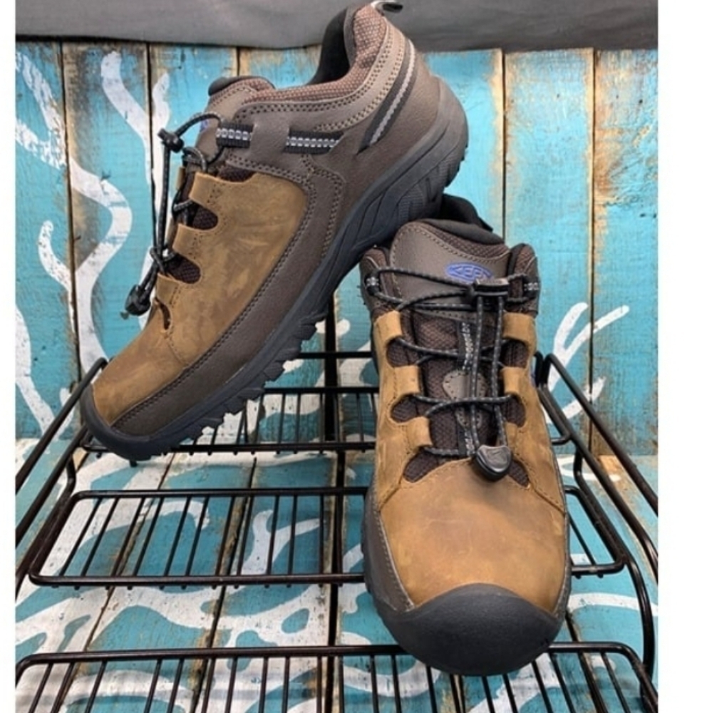 NEW Keen Targhee III WP Low Woman 8.5 Bungee Cord Brown Hiking Shoes men's 7